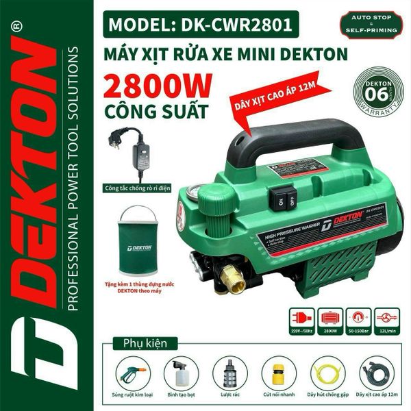 Máy rửa xe Dekton DK CWR 2801