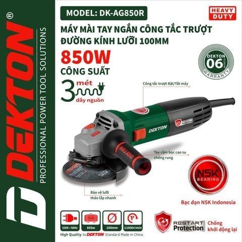 Máy mài điện Dekton DK - AG 850 R