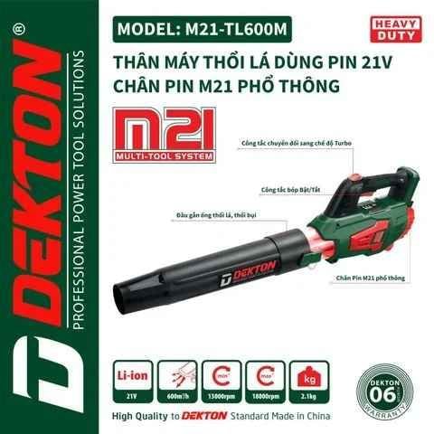 Máy thổi lá Dekton M21-TL600M (PIN)