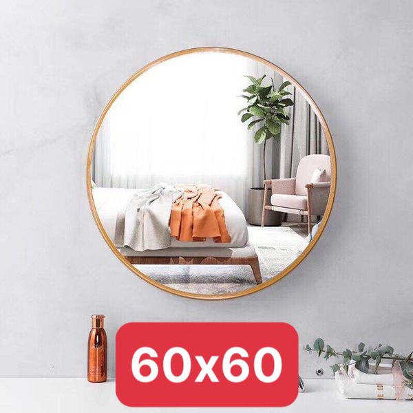 Gương Tròn Viền Thép Vàng 935