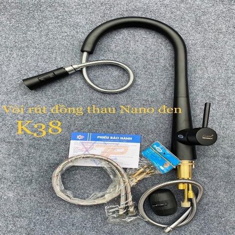 Vòi rửa bát nóng lạnh kèm dây rút k 38