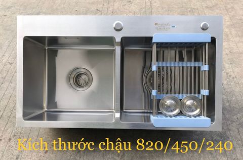 Chậu rửa bát inox 304 hàn quốc 8245