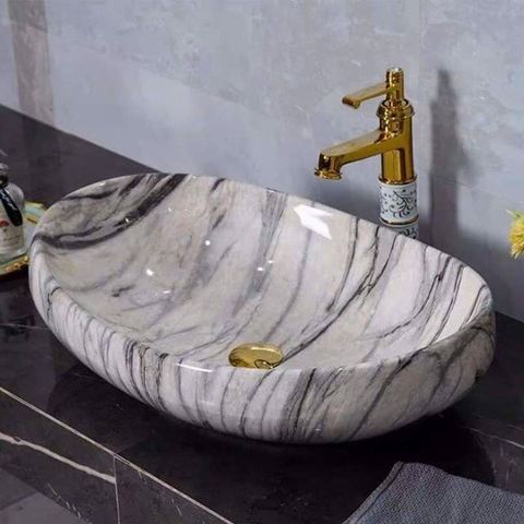 Lavabo Vân Giả Đá Hàn quốc LV 555