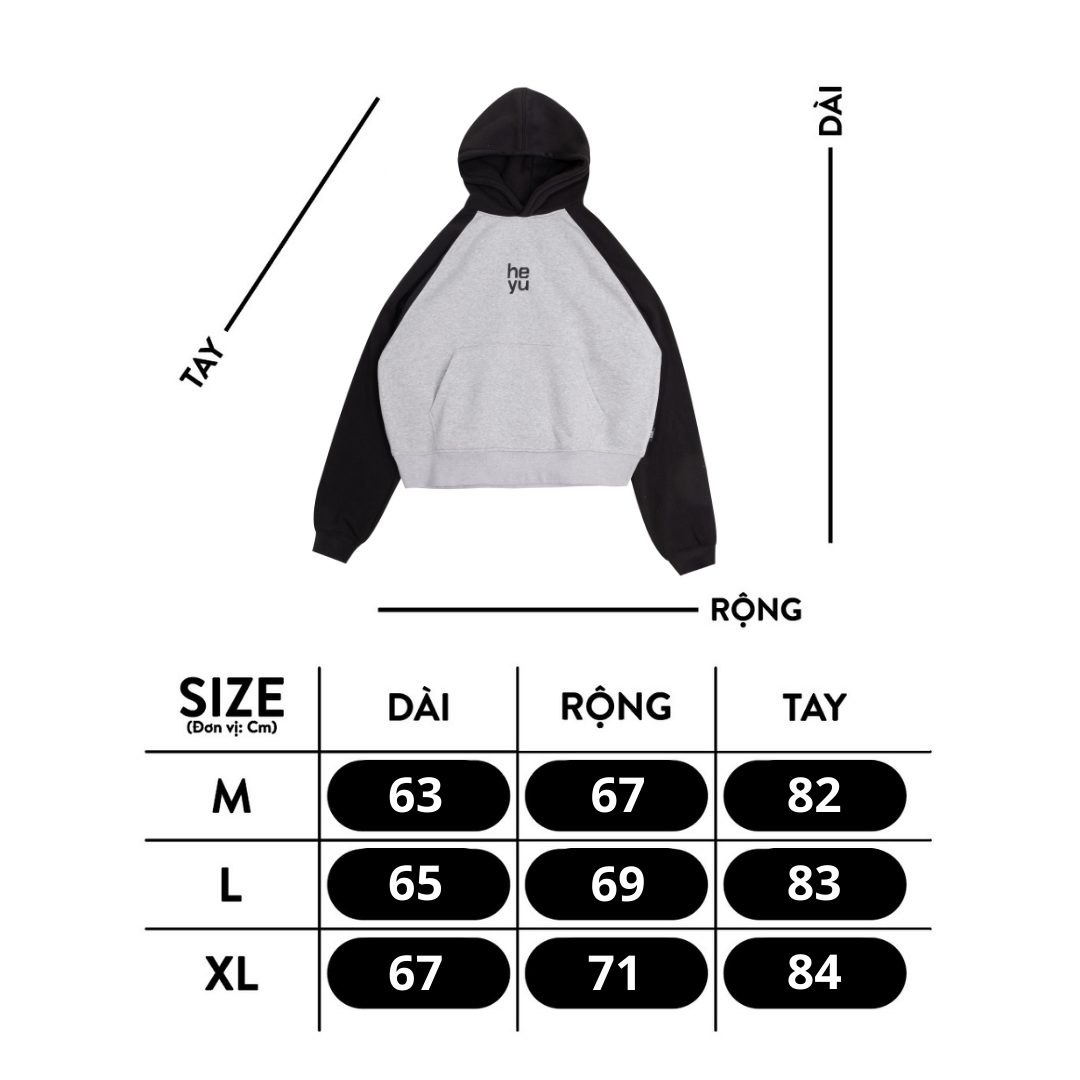  HYS CARD RAGLAN HOODIE 