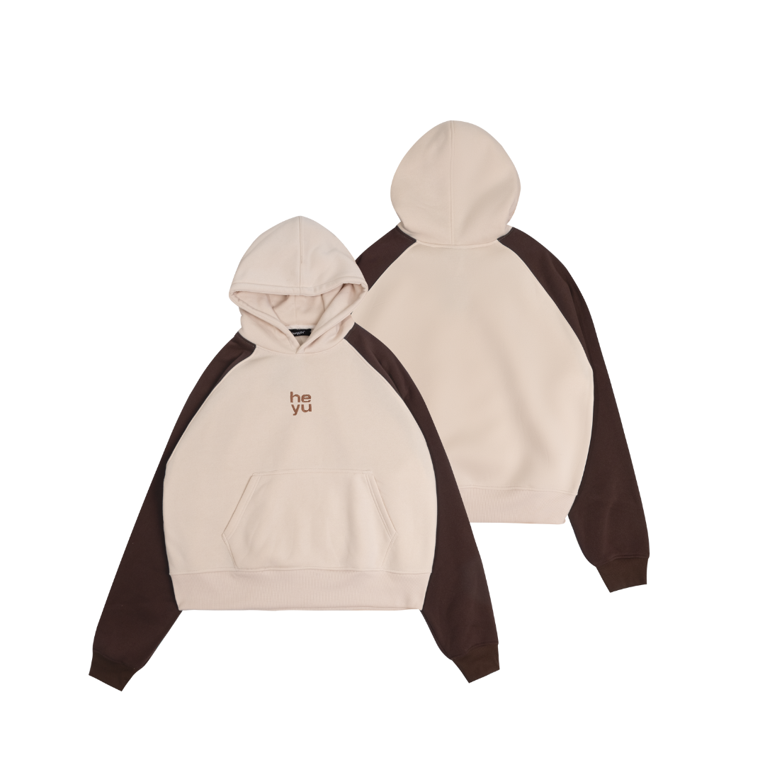  HYS BASIC LOGO RAGLAN HOODIE 