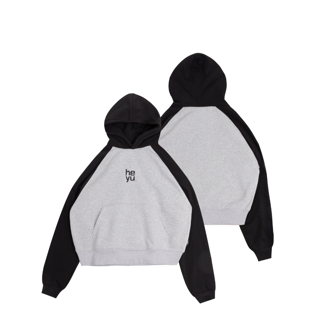  HYS BASIC LOGO RAGLAN HOODIE 