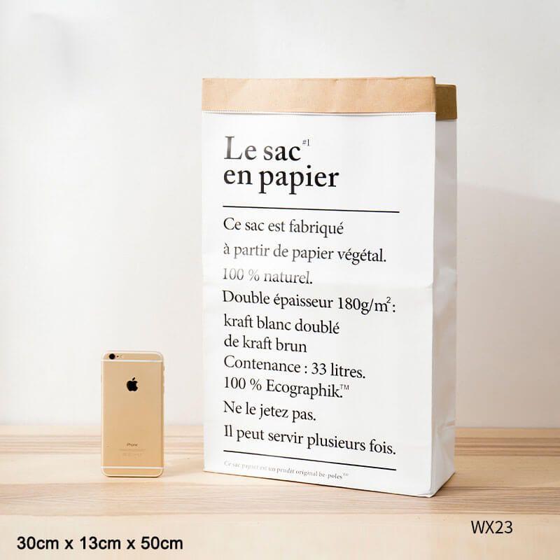 BAO GIẤY LE SAC EN PAPIER TRẮNG WX23