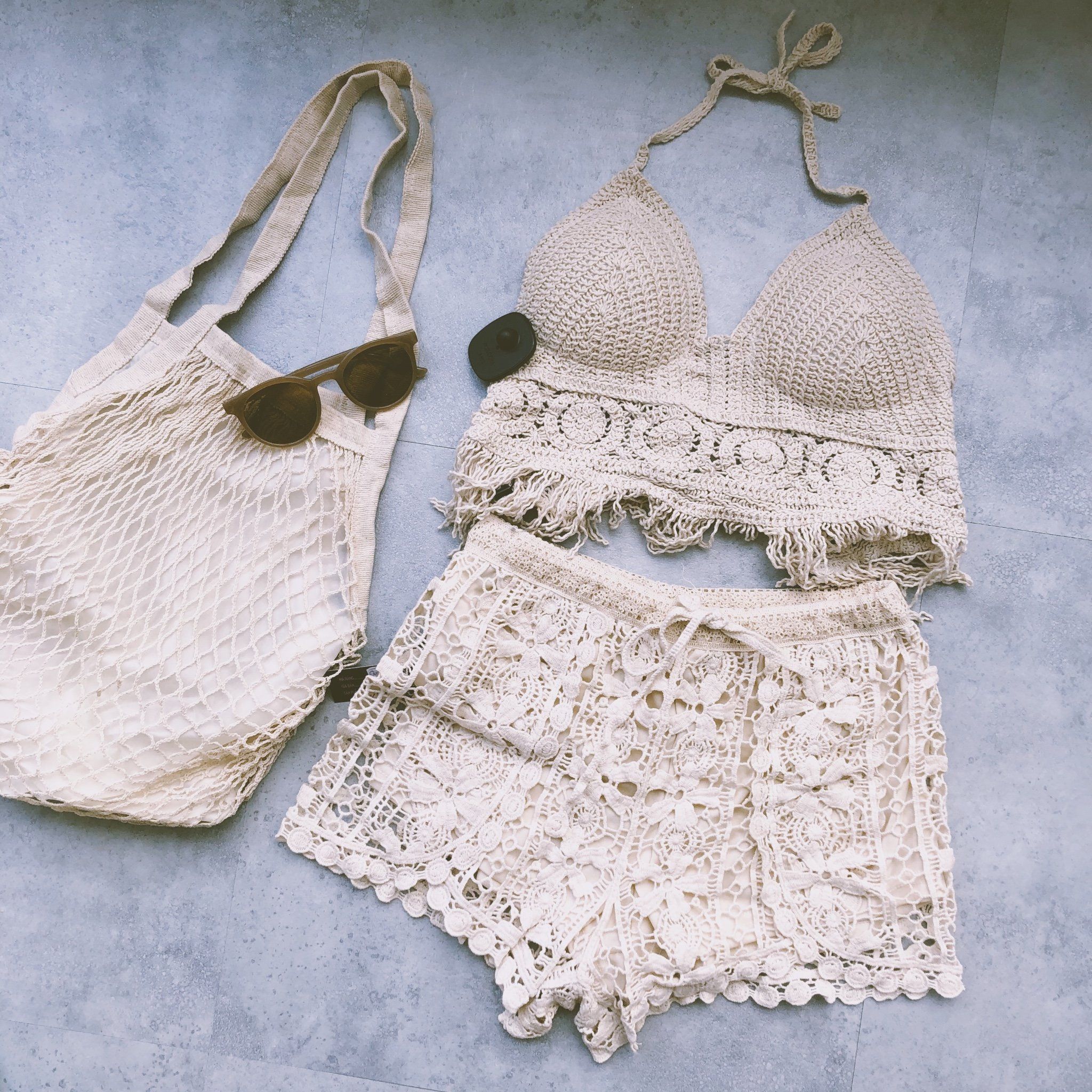 CrochetHH3- Áo yếm len đan HH3