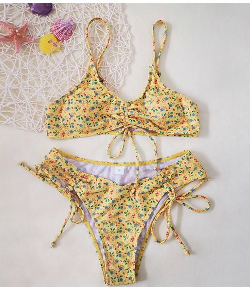   2BN98- set bikini hai mảnh hoạ tiết 