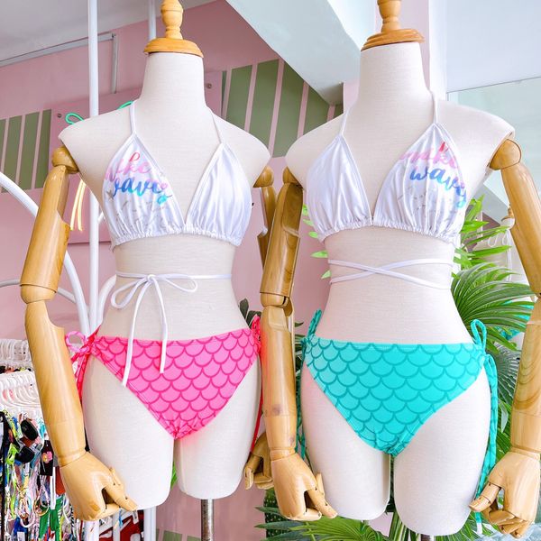  1BN20 - set bikini hoạ tiết vảy cá 