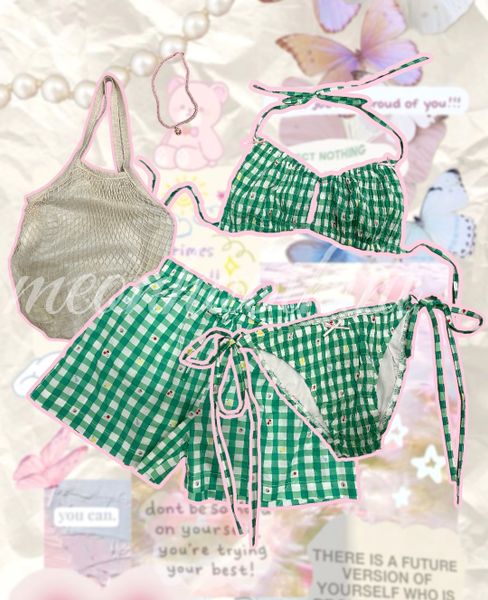  7BN07-Set 3 món bikini + quần short 