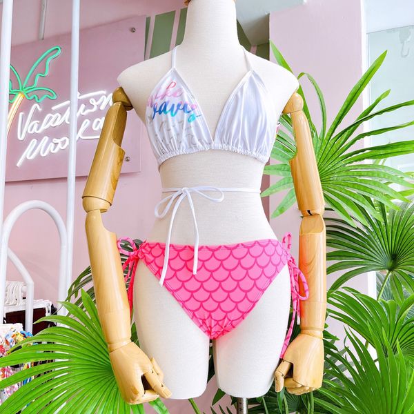  1BN20 - set bikini hoạ tiết vảy cá 