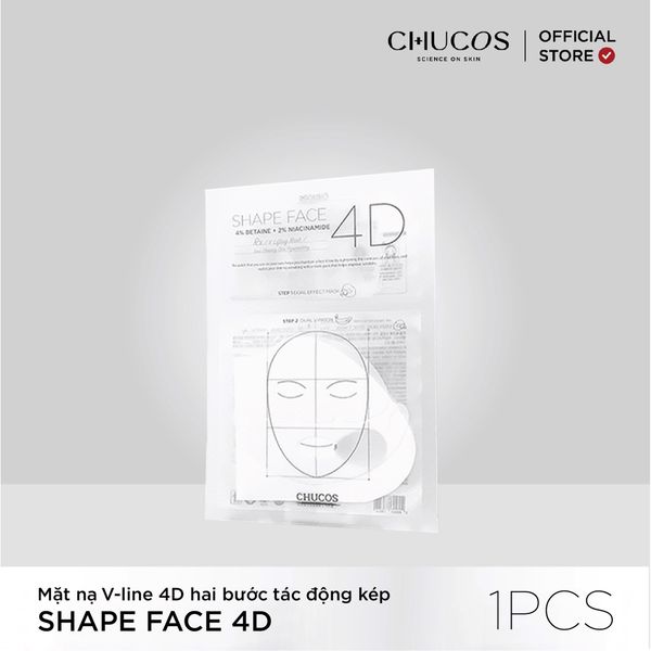 MẶT NẠ V-LINE 4D HAI BƯỚC TÁC ĐỘNG KÉP CHUCOS SHAPE FACE 4D MASK (HỘP 1 Mask)