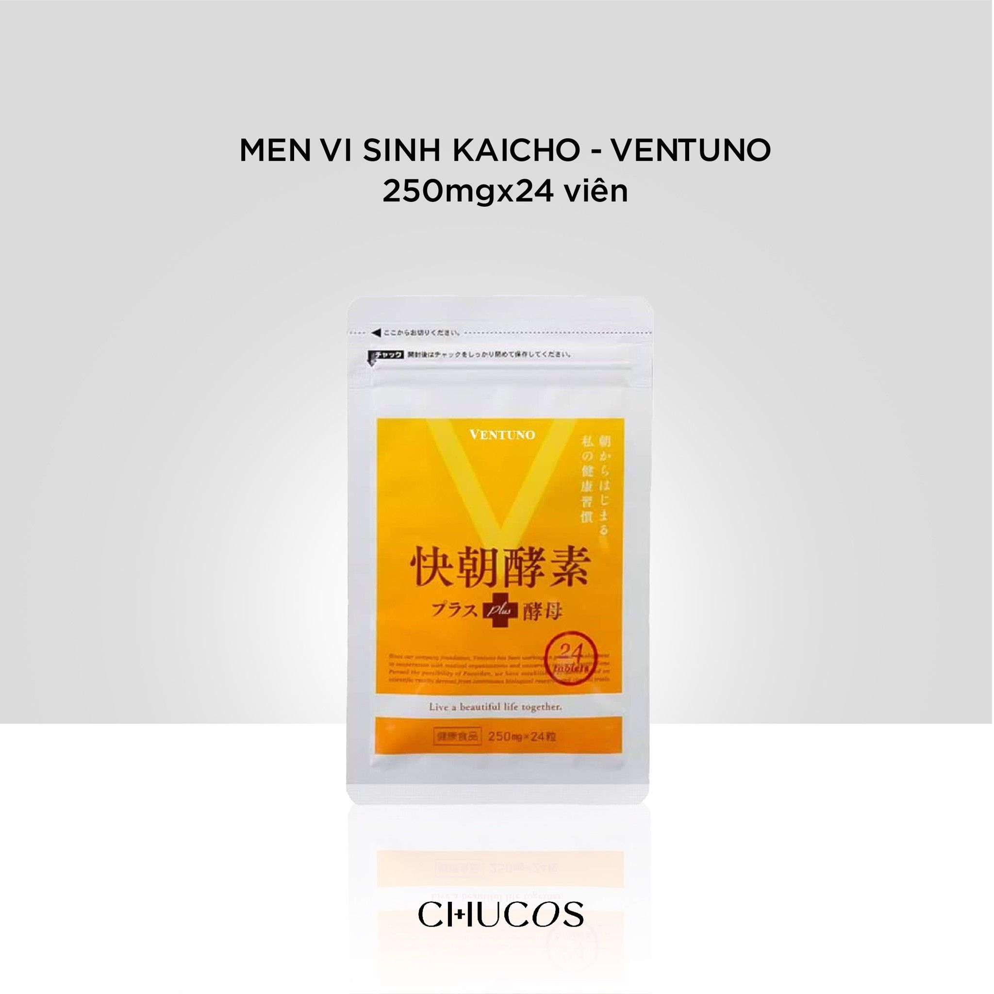 MEN VI SINH KAICHO - VENTUNO 250mgx24 viên
