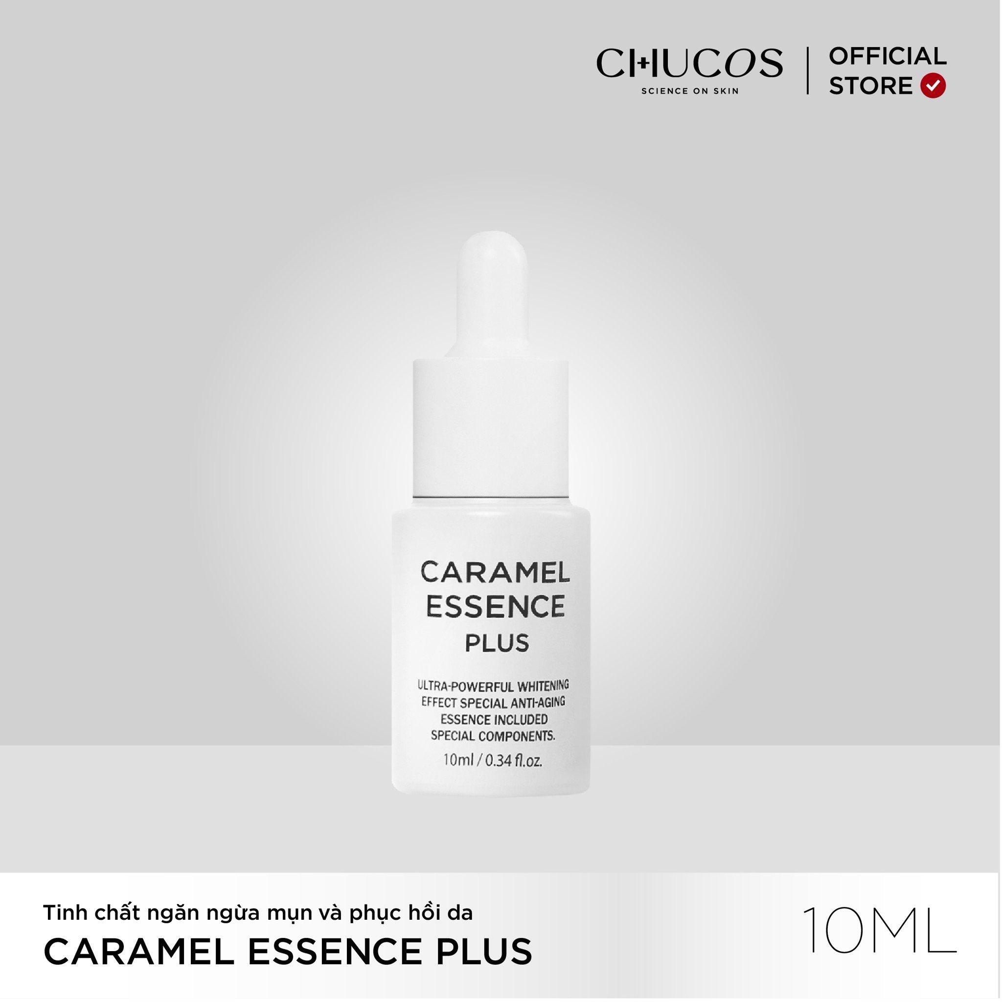 TINH CHẤT NGĂN NGỪA MỤN VÀ PHỤC HỒI DA CHUCOS CARAMEL ESSENCE PLUS (10ml)