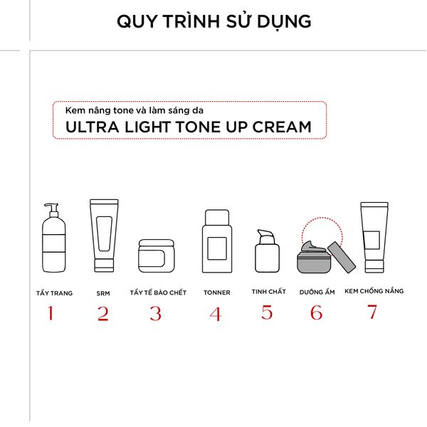 KEM NÂNG TONE VÀ LÀM SÁNG DA CHUCOS ULTRA LIGHT TONE UP CREAM (50ml)