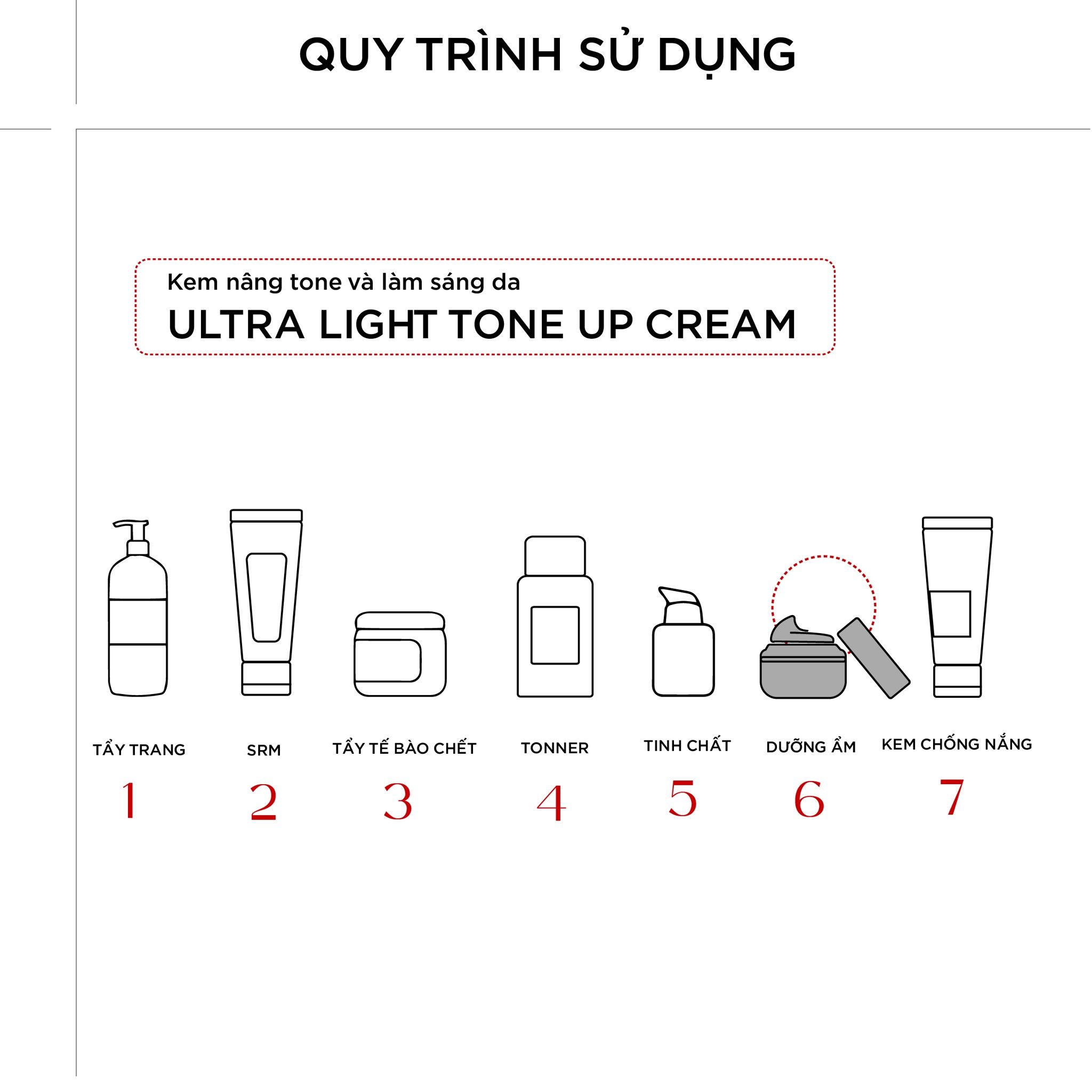 KEM NÂNG TONE VÀ LÀM SÁNG DA CHUCOS ULTRA LIGHT TONE UP CREAM (50ml)
