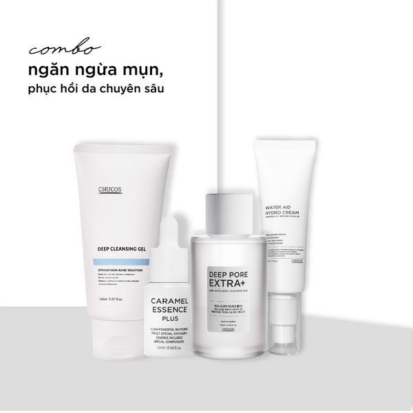 TONER Ủ MỤN LOẠI BỎ MỤN ĐẦU ĐEN VÀ THU NHỎ LỖ CHÂN LÔNG CHUCOS DEEP PORE EXTRA+ (120ml)