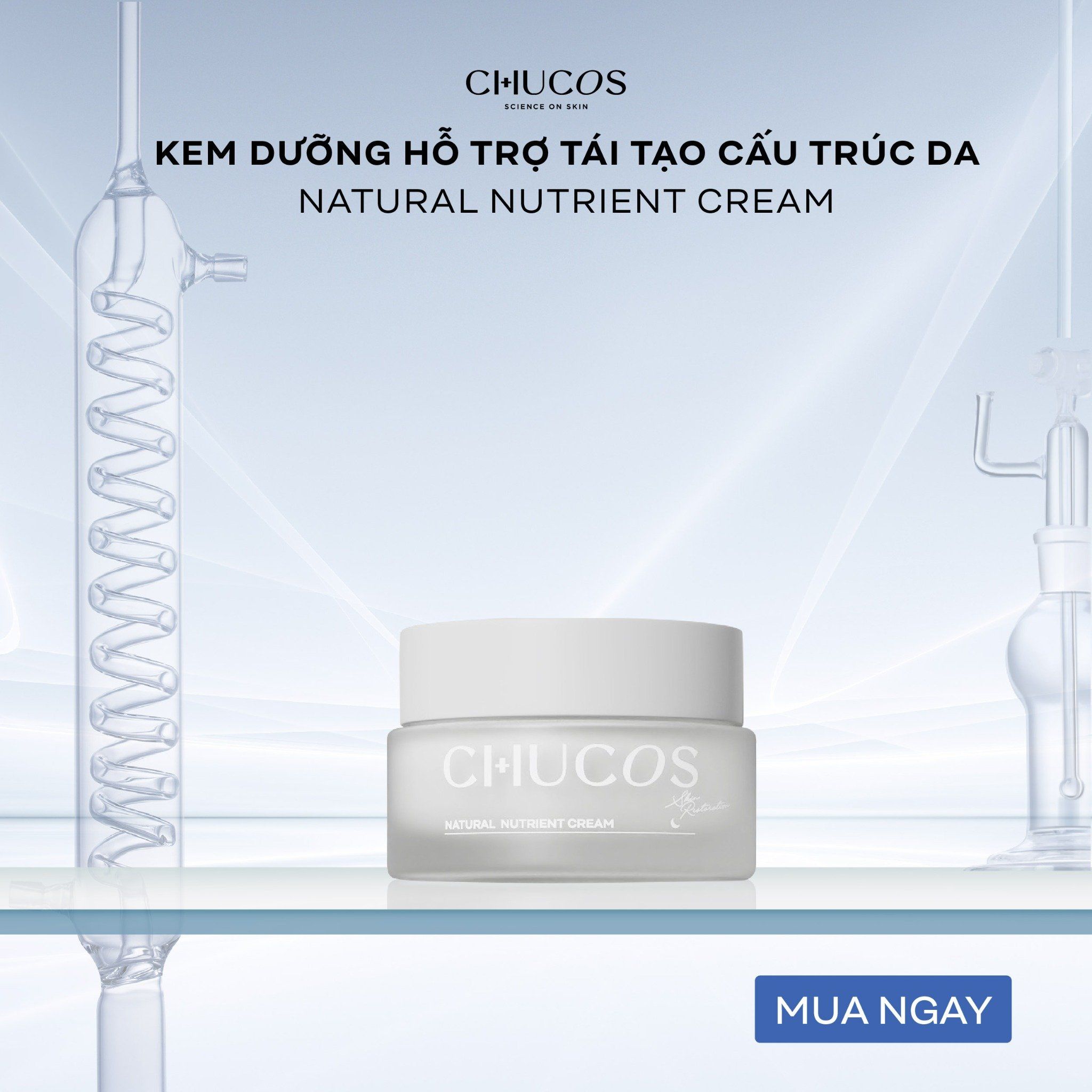 Kem Dưỡng Hỗ Trợ Tái Tạo Cấu Trúc Da Chucos Natural Nutrient Cream 50ml