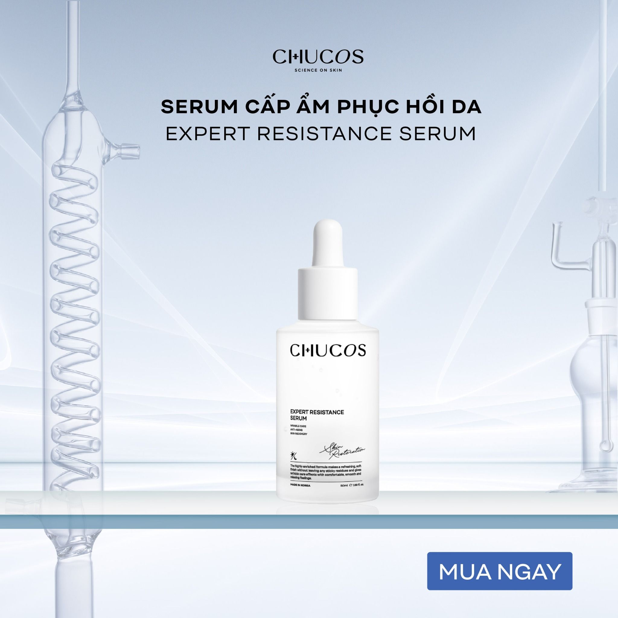 Tinh Chất Phục Hồi Da Chucos Expert Resistance Serum 50ml