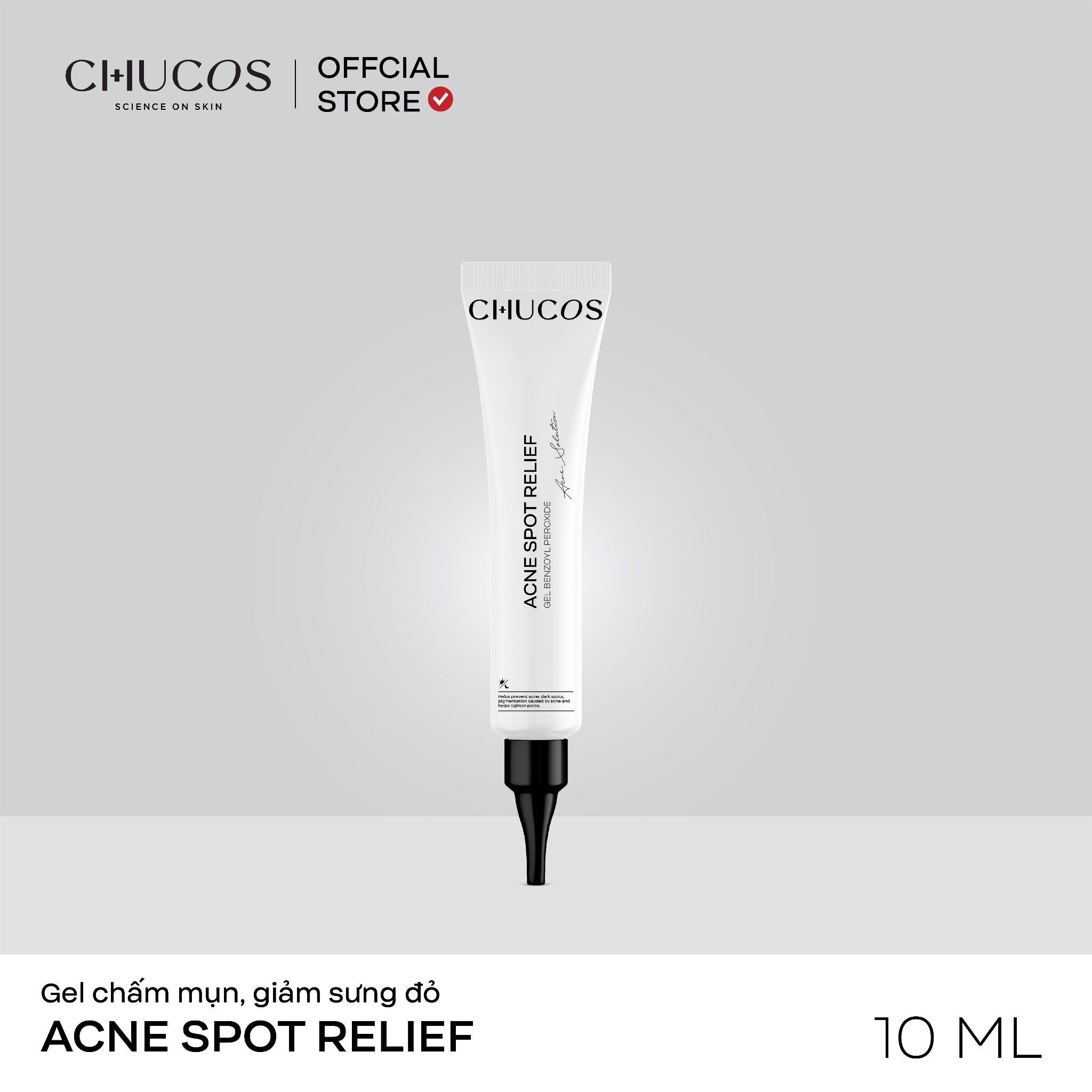 Gel Chấm Mụn, Giảm Sưng Đỏ Acne Spot Relief Chucos 5% BPO 10ml