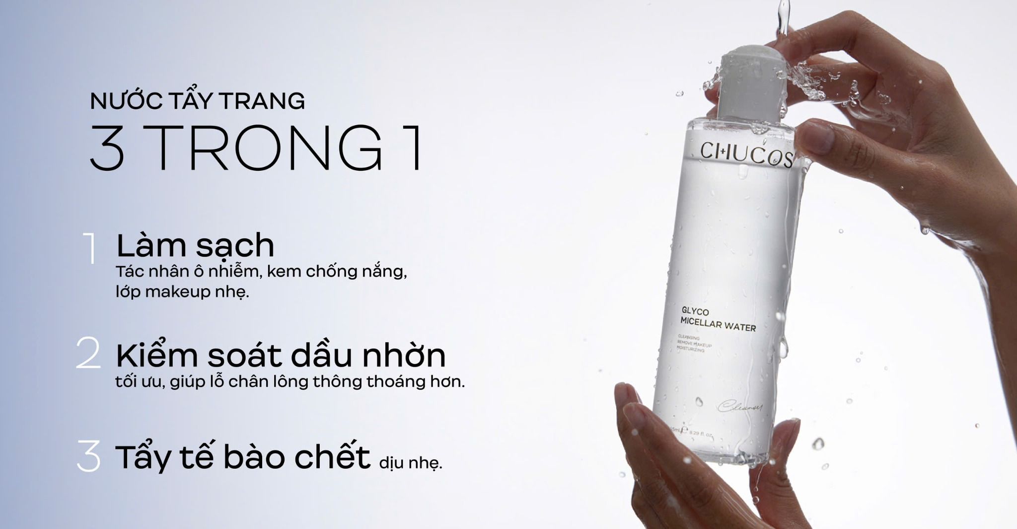 Nước tẩy trang 245ml tặng nước tẩy trang minisize 75ml