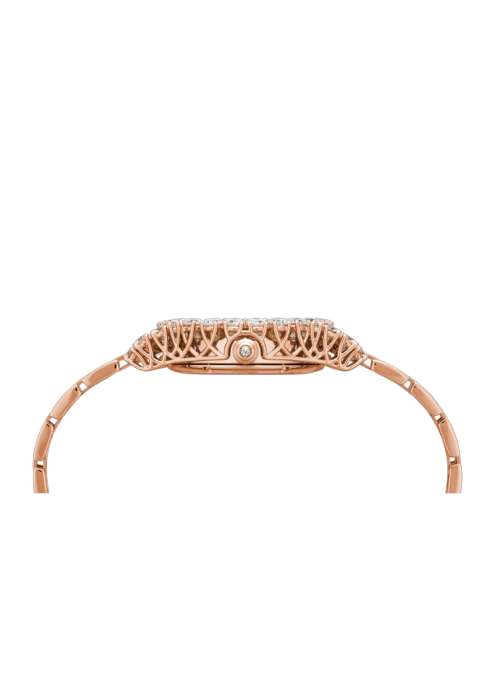 Chopard L'heure Du Diamant Round Automatic Diamond Rose Gold Bracelet 30mm