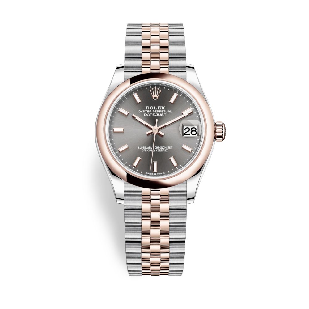 Rolex Datejust 31mm Stainless Steel and Everose Gold Rhodium Dial 278241-0018