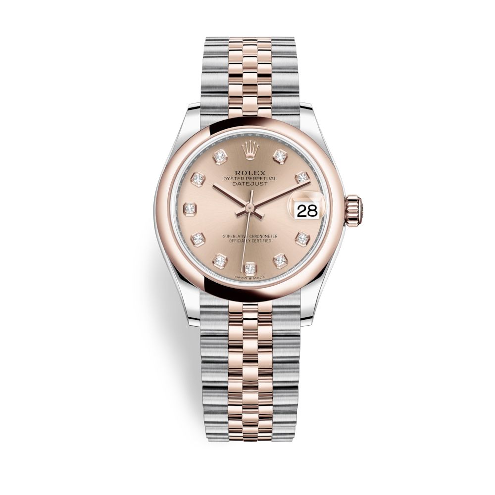 Rolex Datejust 31mm Stainless Steel and Everose Gold Pink Dial 278241-0024