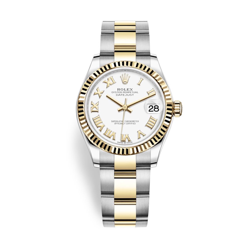 Rolex Datejust 31mm Stainless Steel and Yellow Gold White Dial 278273-0001