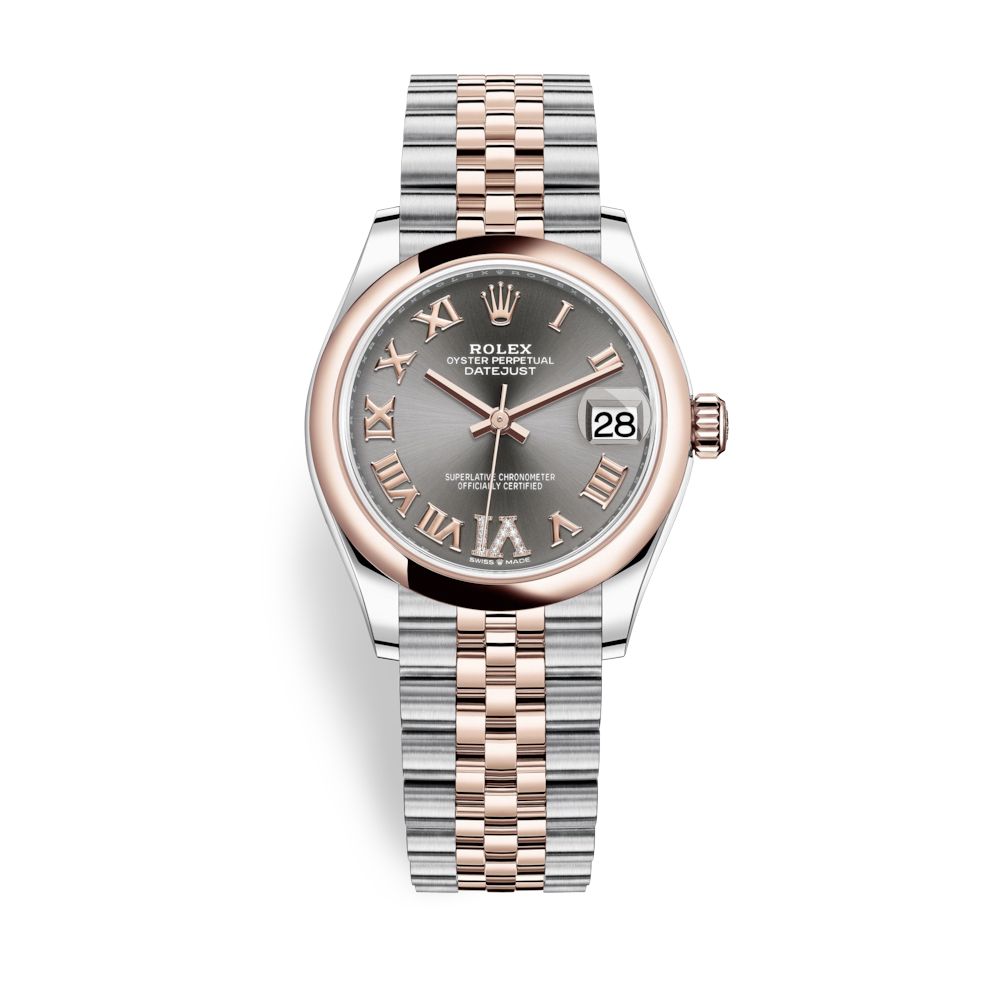 Rolex Datejust 31mm Stainless Steel and Everose Gold Rhodium Dial 278241-0030