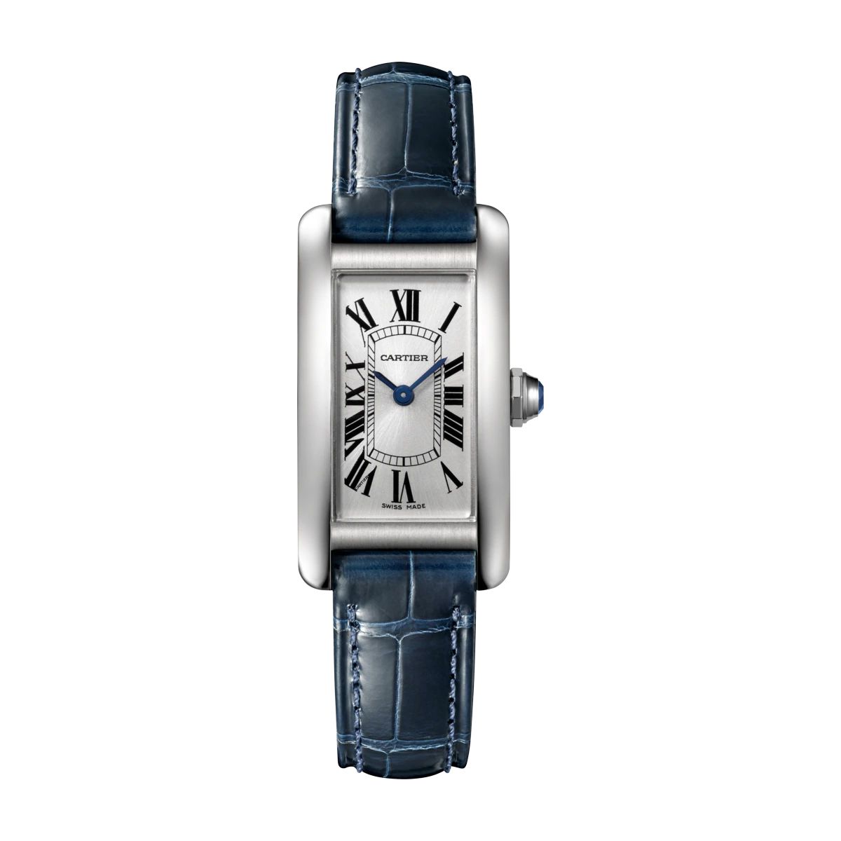 Cartier Tank Américaine Small Model Steel Leather