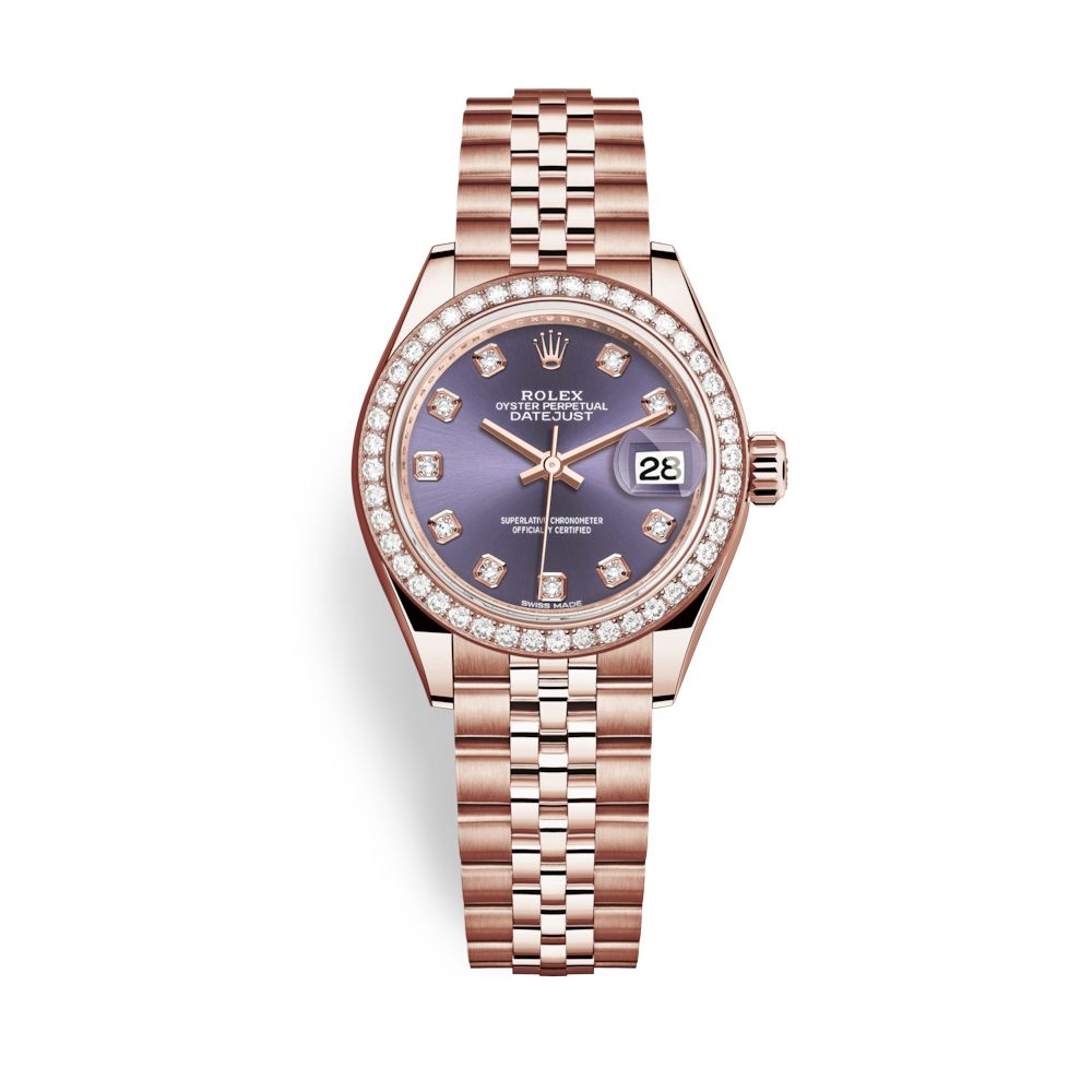 Rolex Datejust 31mm Everose Gold and Aubergine Dial 279135RBR-0011