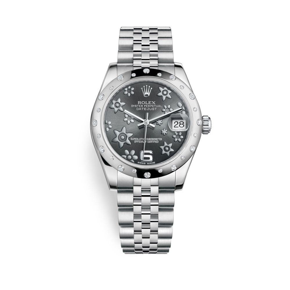 Rolex Datejust 31mm Stainless Steel and White Gold Grey Dial 178344-0003