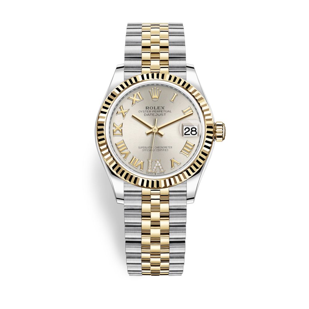 Rolex Datejust 31mm Stainless Steel and Yellow Gold Silver Dial 278273-0004