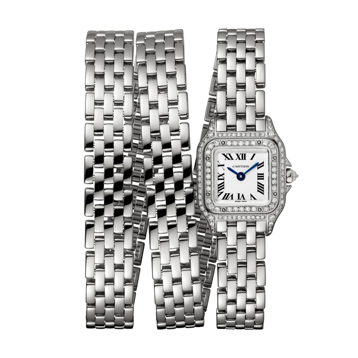 Cartier Panthère de Cartier Mini Triple Loop White Gold Diamonds