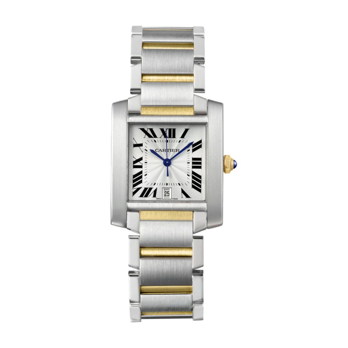 Cartier Tank Francaise Large Model Yellow Gold Steel
