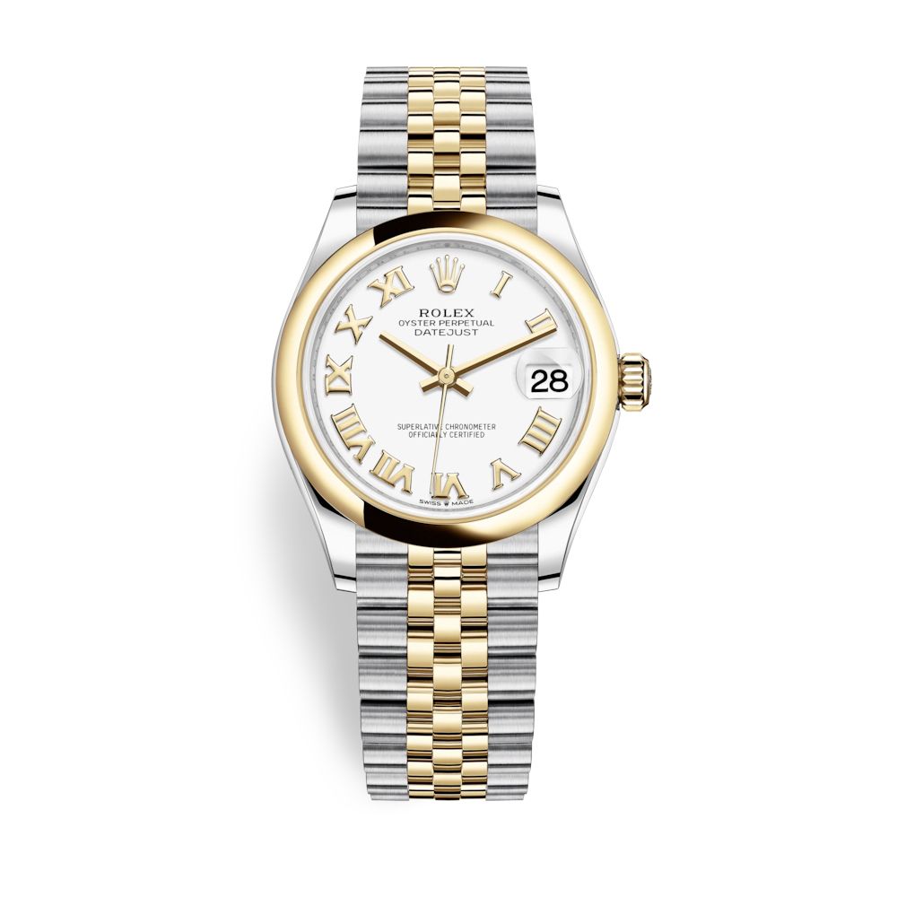 Rolex Datejust 31mm Stainless Steel and Yellow Gold White Dial 278243-0002