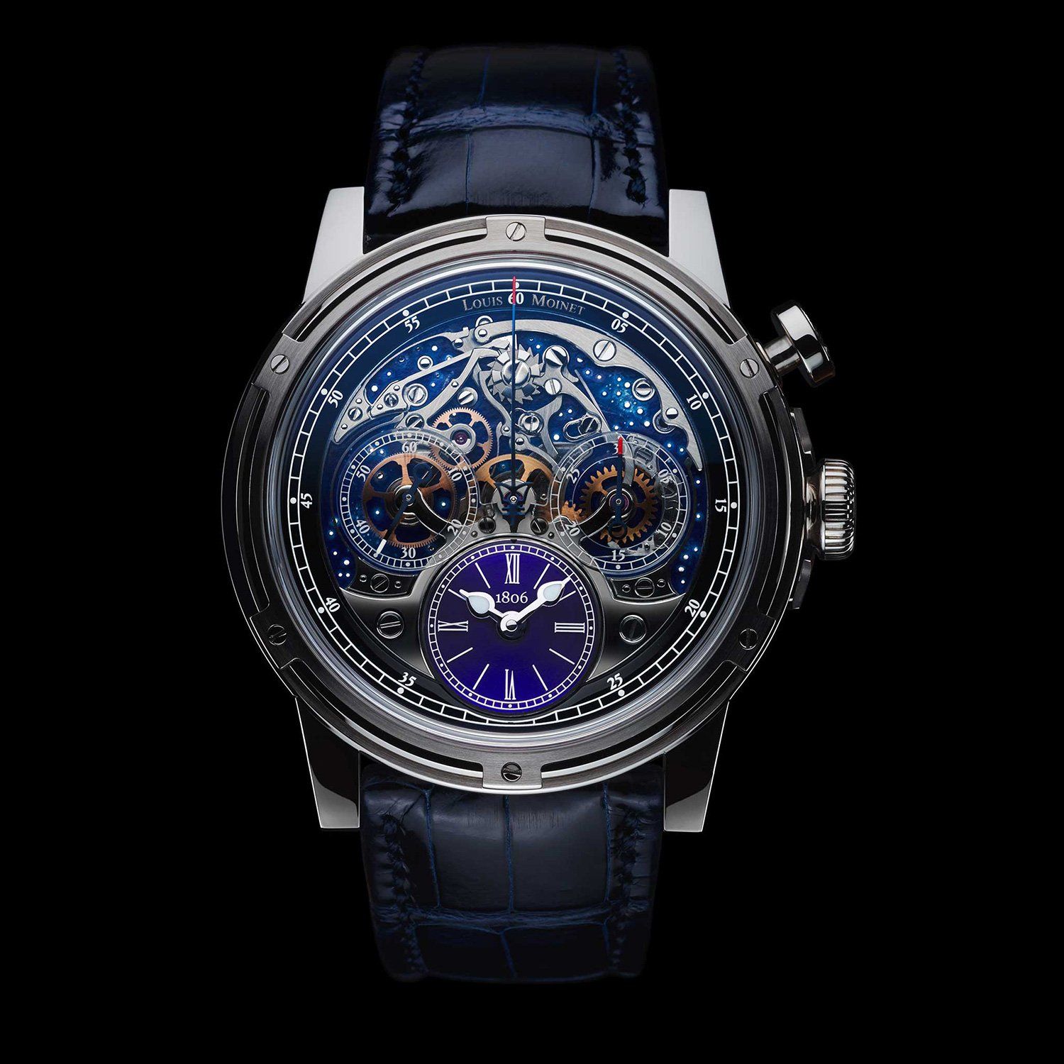Đồng hồ nam Louis Moinet Memoris 200th Anniversary White Gold 46mm