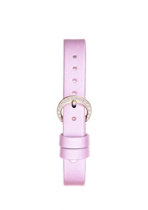 Chopard Happy Diamond Icon Full Diamond Rose Gold Pink Leather Strap 29mm