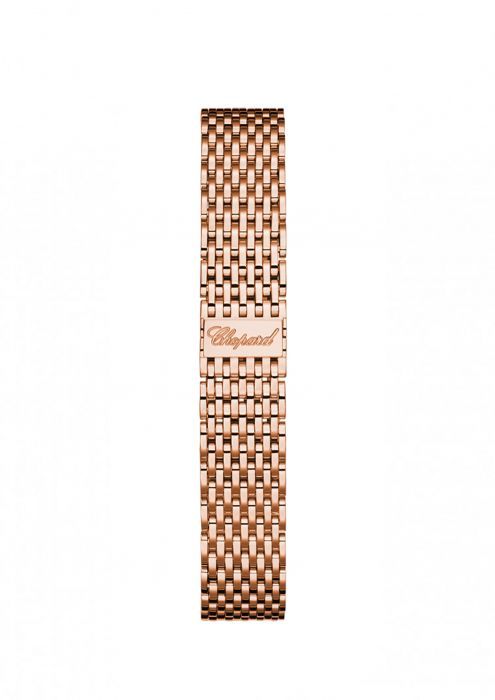 Chopard Happy Diamond Icon Full Diamond Rose Gold wide band Bracelet 26mm