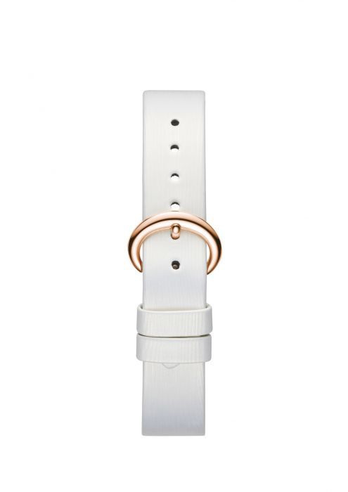 Chopard Happy Diamond Icon Rose Gold White Fabric Strap 32mm