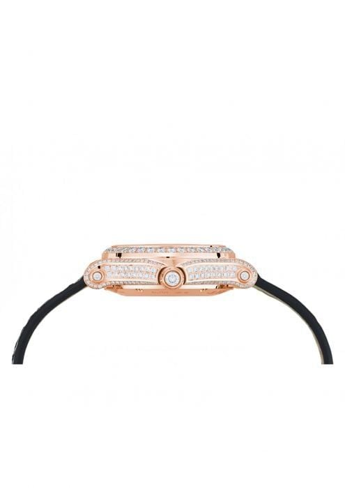Chopard Happy Sport Automatic Diamond Rose Gold Leather Strap 30mm