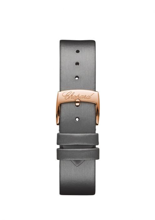 Chopard Happy Sport Automatic Diamond Rose Gold Gray Fabric Strap 36mm