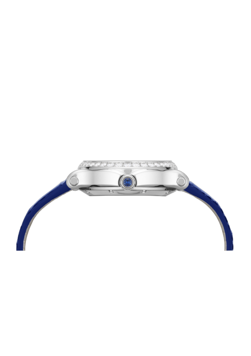 Chopard Happy Sport Oval Automatic Diamond White Gold BLue Leather MOP Dial 31mm