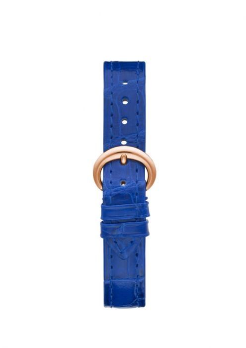 Chopard Happy Sport Oval Automatic Rose Gold Blue Leather 31mm