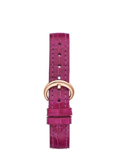 Chopard Happy Sport Oval Automatic Rose Sapphires Rose Gold Pink Leather MOP Dial 31mm