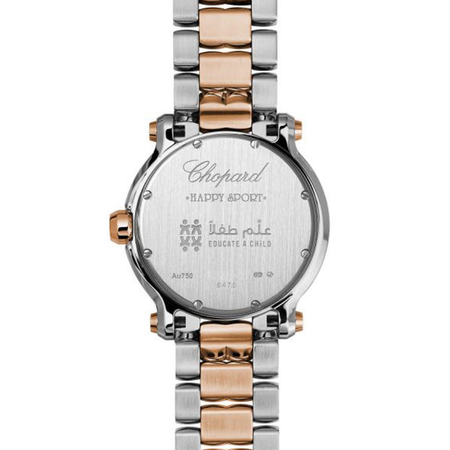 Chopard Happy Sport Education A Child Quartz Diamond Gold - Steel Bracelet 36mm