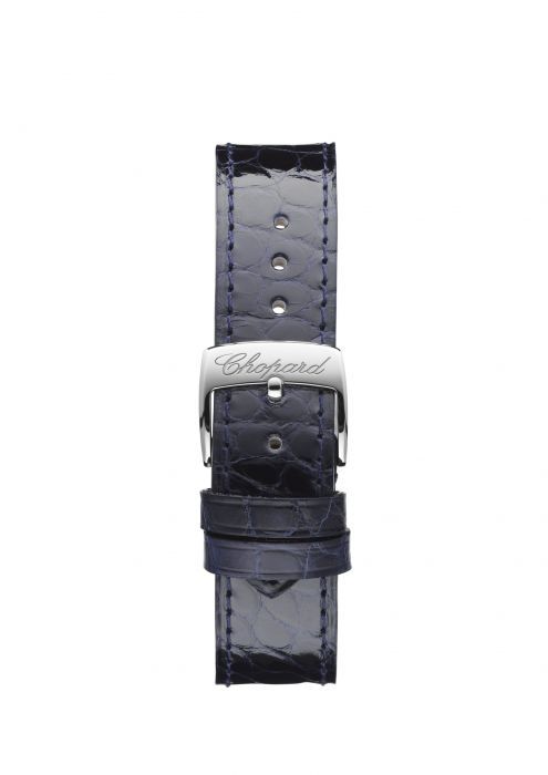 Chopard Happy Sport Automatic Steel Black Leather Strap Blue dial 36mm