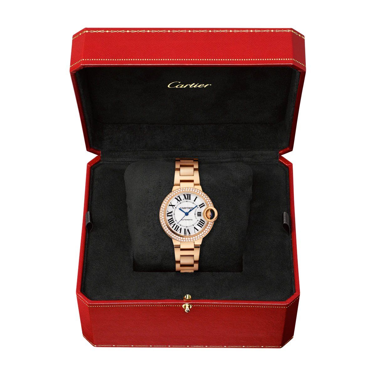 Cartier Ballon Bleu de Cartier 33mm Pink Gold Diamonds